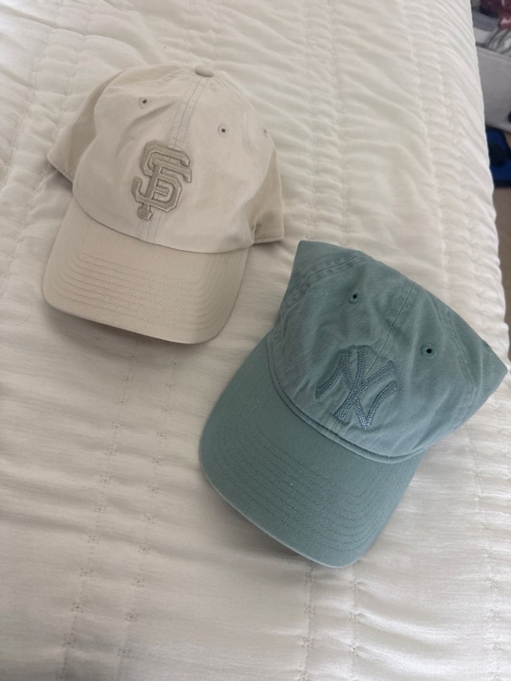 New York Yankees Light Teal and Beige giants Baseball Caps - MLB Logo